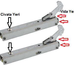 Vinola OCO501.10 Ankastre Fırın Kapak Menteşesi-2 Adet