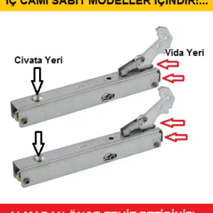 Mekappa Ankastre Fırın Kapak Menteşesi-2 Adet